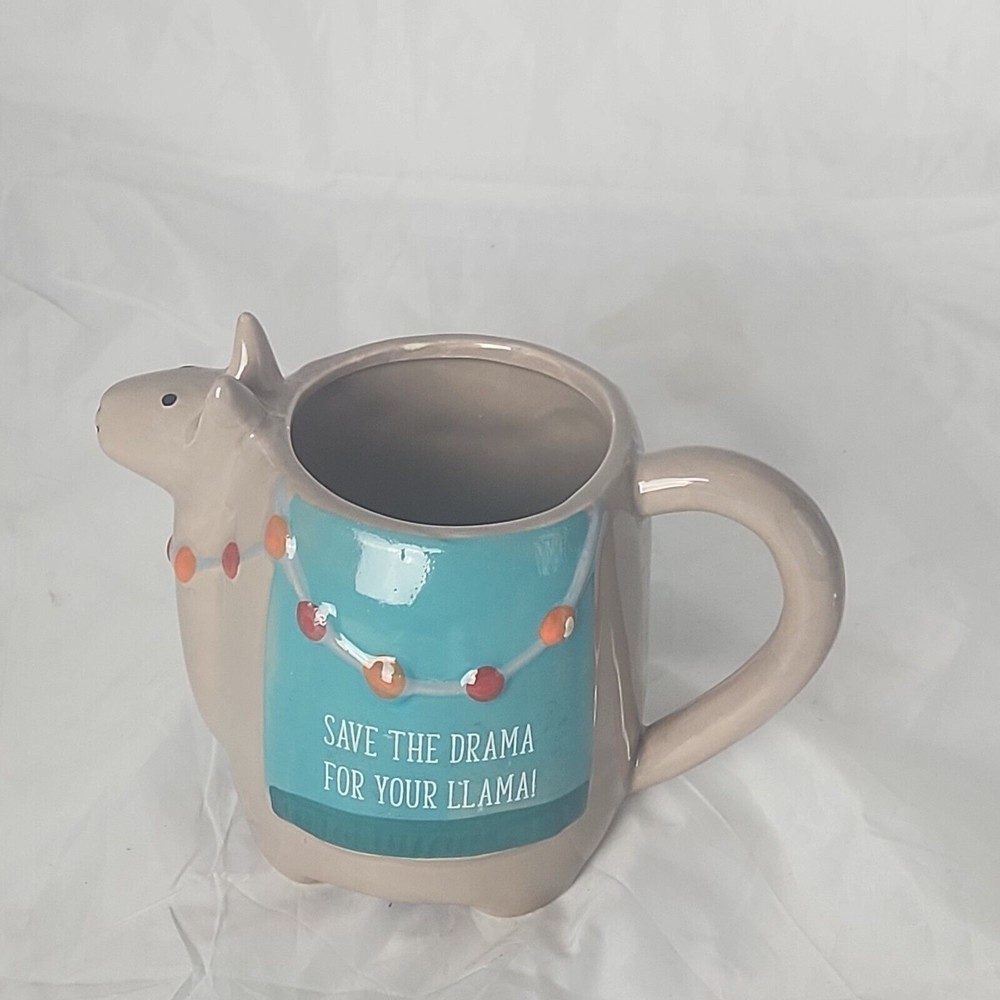 Save the Drama‎ for Your llama 3D Mug vintage Gray novelty